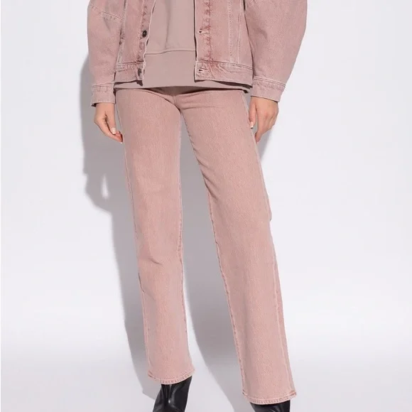 New Levi’s Made and Crafted High Loose Women's Jeans pink sand - Picture 7 of 11